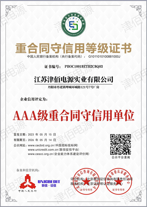 Certificate of Trustworthiness in Honoring Contracts